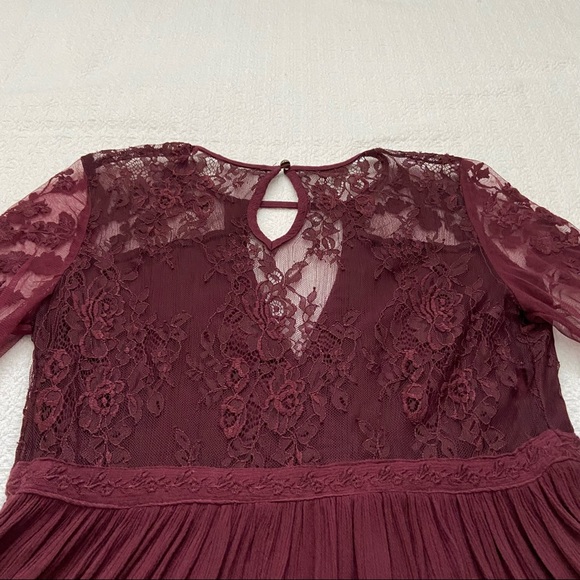 aeo embroidered mesh bell sleeve top - Picture 7 of 10